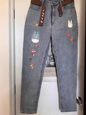 Her Universe Studio Ghibli Totoro Belted Mom Jeans